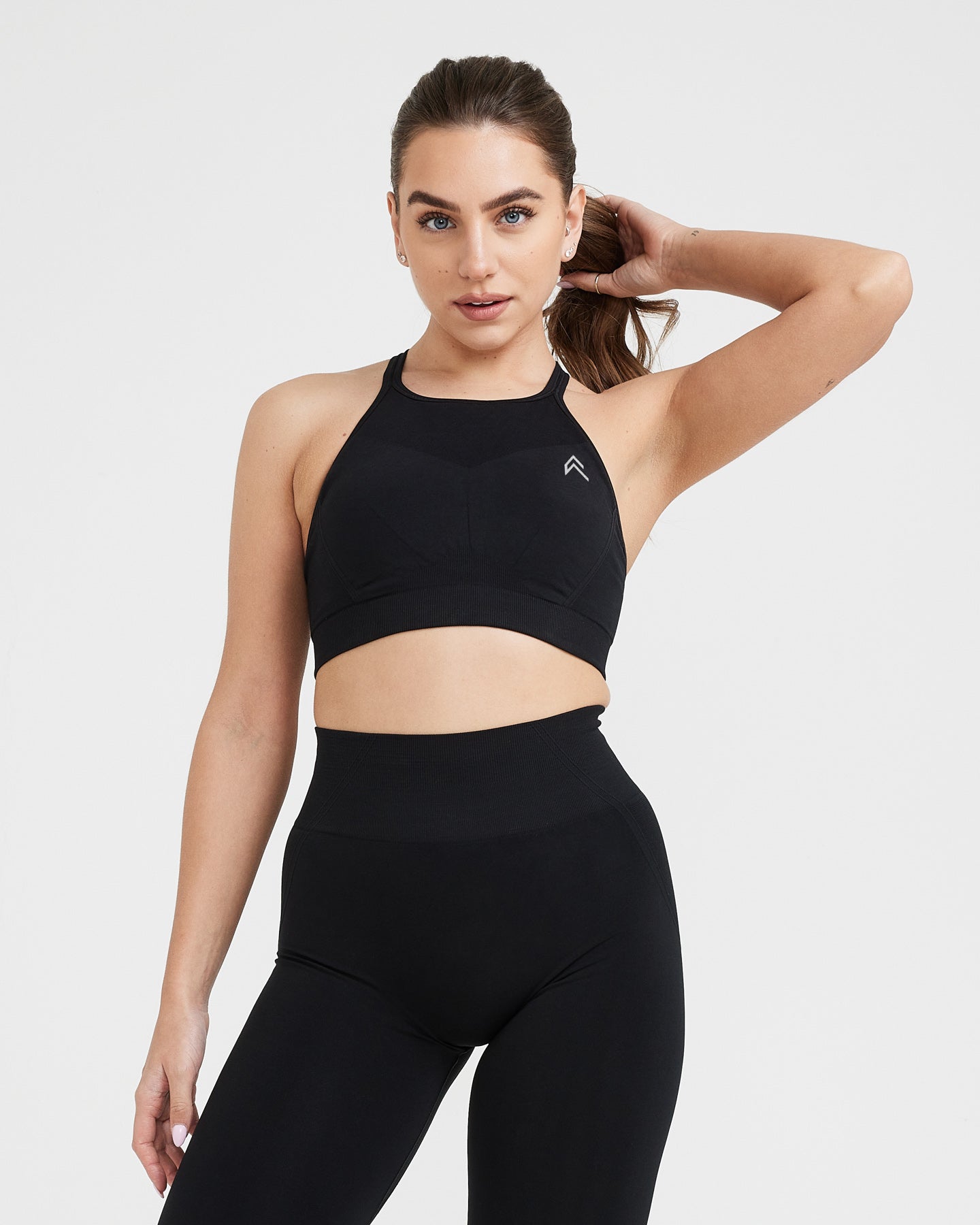 Black high neck bralette sales