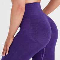 EffortlessLift™ Seamless Leggings with White Logo | Amethyst