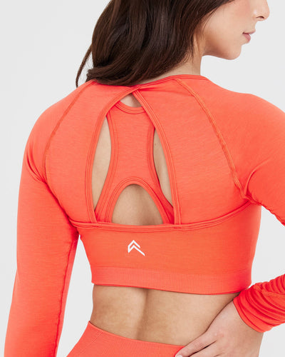 Adidas peach crop top best sale