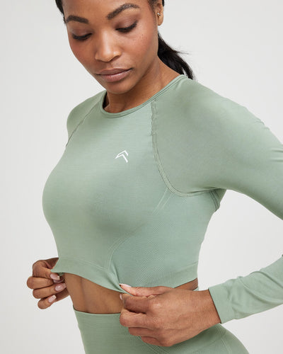 Vital seamless long sleeve crop top on sale