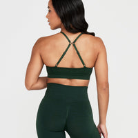 EffortlessLift™ Micro Bralette with White Logo | Evergreen