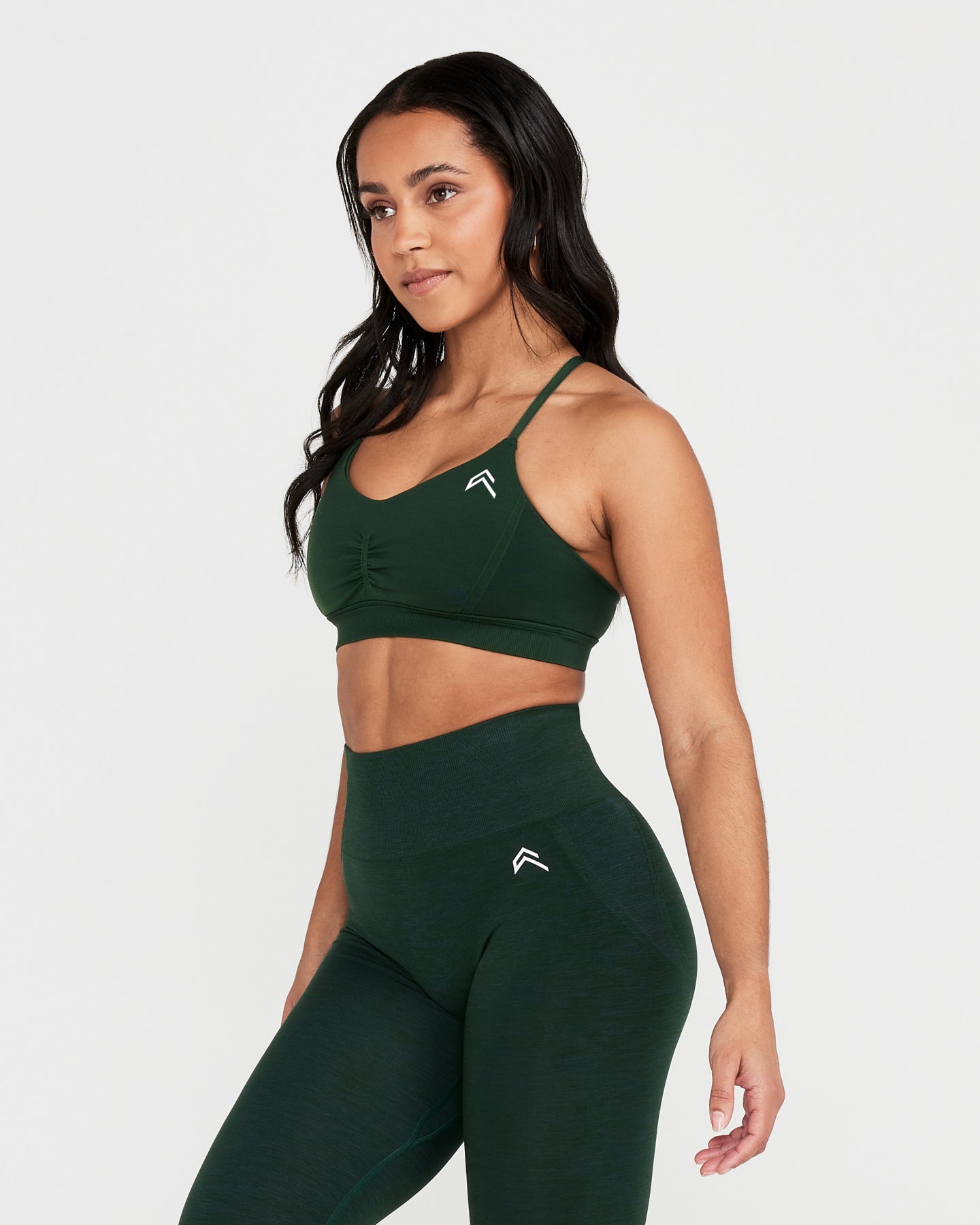 EffortlessLift™ Micro Bralette with White Logo | Evergreen