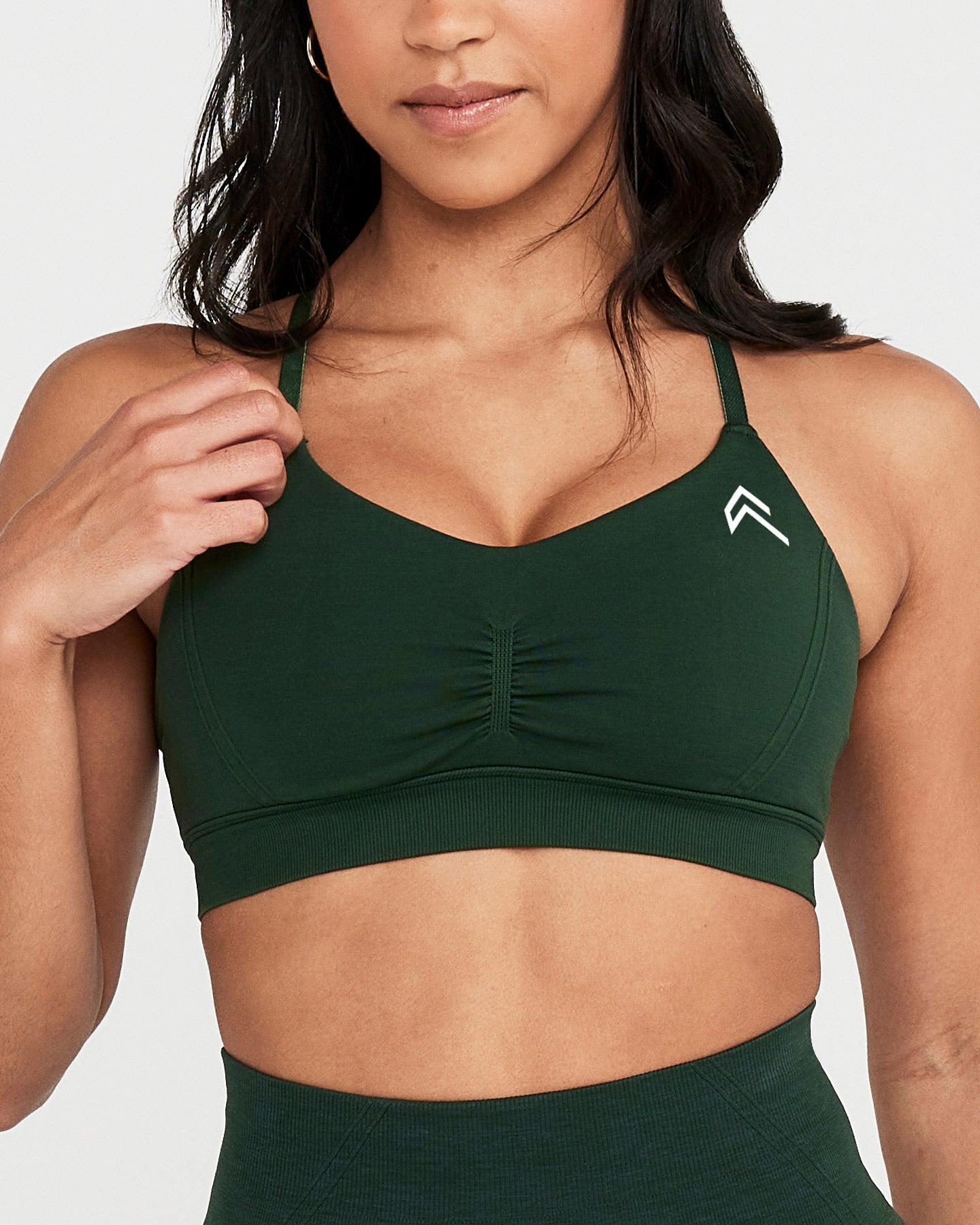EffortlessLift™ Micro Bralette with White Logo | Evergreen