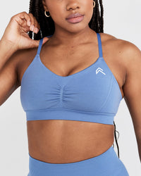 Effortless Micro Bralette | Light Denim