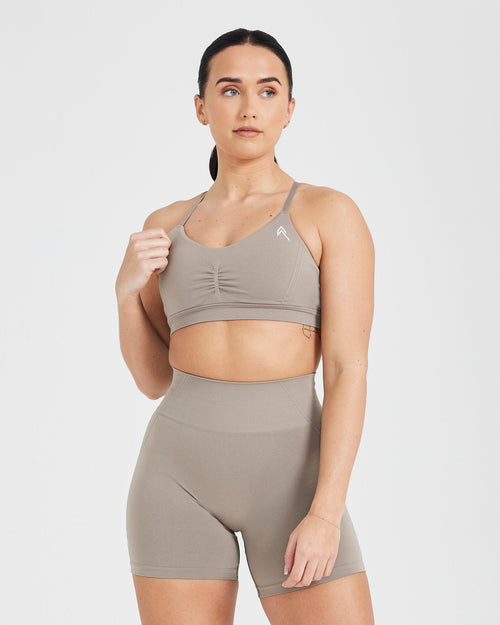 Oner Modal Effortless Micro Bralette with White Logo | Minky