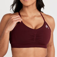 EffortlessLift™ Micro Bralette with White Logo | Rosewood