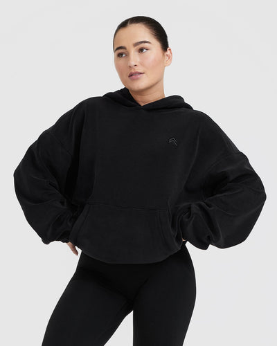Oversized hoodie black womens 2025