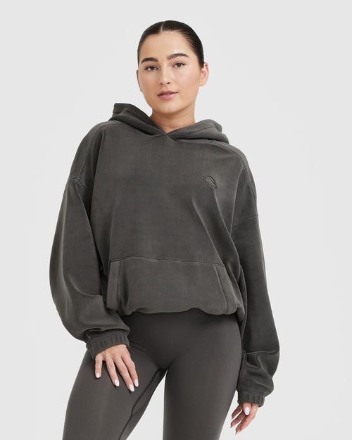 Oner Modal Fleece Oversized Hoodie | Deep Taupe