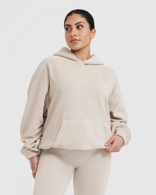 Oner Modal Fleece Oversized Hoodie | Sand