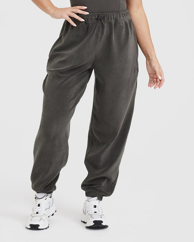 Fleece Oversized Jogger | Deep Taupe