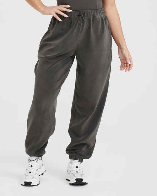 Oner Modal Fleece Oversized Jogger | Deep Taupe