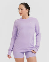 Go To Seamless Loose Long Sleeve Top | Wisteria Purple