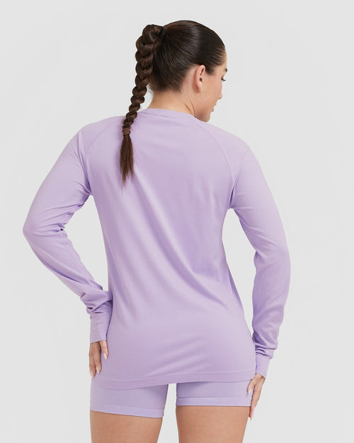 AD Single Jersey Tracksuit For Ladies-Light Purple-RZ08 - BrandsEgo