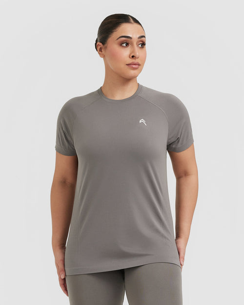 Oner Modal Go To Seamless Loose Top | Ash Grey