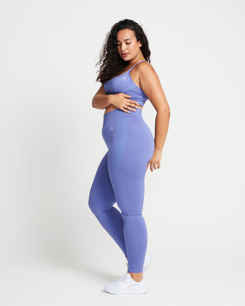 Classic Seamless Leggings | Purple Marl