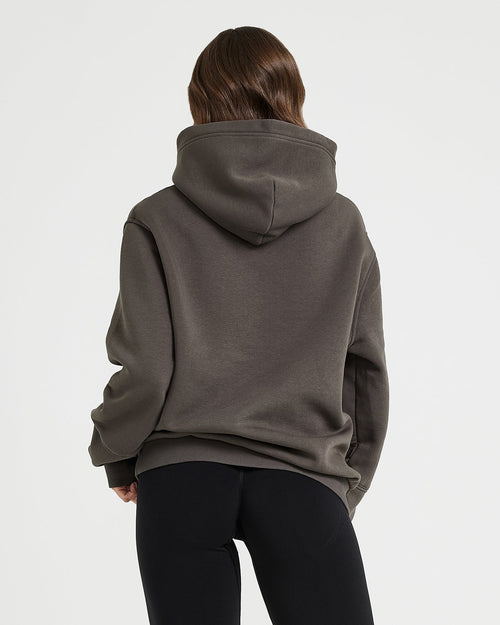 Classic Lounge Oversized Hoodie | Deep Taupe