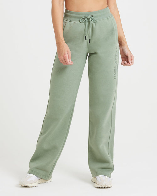 Oner Modal Classic Lounge Straight Leg Jogger | Sage