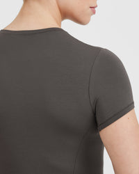 Mellow Soft Short Sleeve T-Shirt | Deep Taupe
