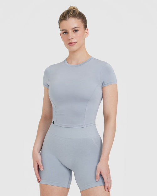 Oner Modal Mellow™ Soft Mid Short Sleeve T-Shirt | Metal Grey