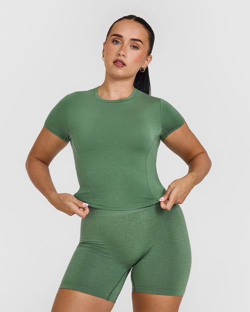 Oner Modal Mellow™ Soft Mid Short Sleeve T-Shirt | Forest Green