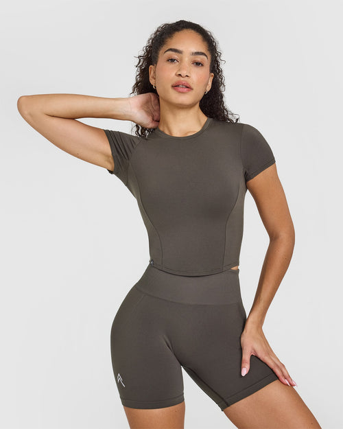 Oner Modal Mellow™ Soft Mid Short Sleeve T-Shirt | Deep Taupe