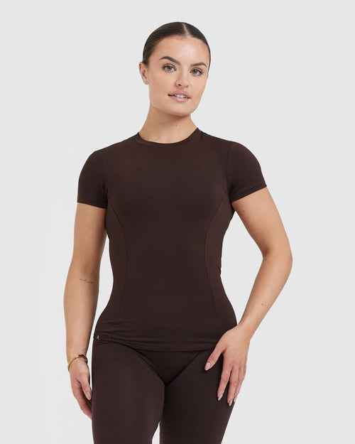 Oner Modal Mellow™ Soft Short Sleeve T-Shirt | 70% Cocoa
