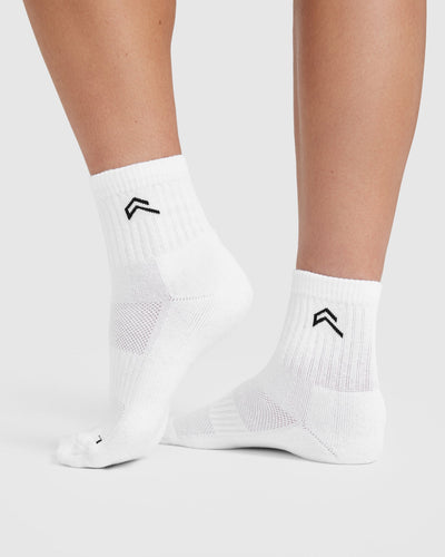 Mid Crew Socks Pack White - Main Image