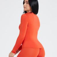 Mellow™ Soft Long Sleeve Top | Spice