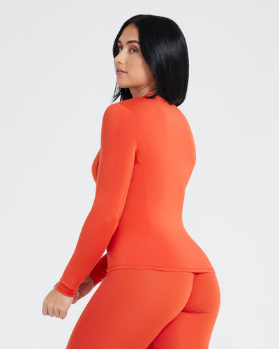 Mellow™ Soft Long Sleeve Top | Spice