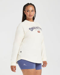 Oversized Long Sleeve Club Tee | Off White