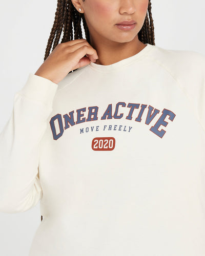 Oversized Long Sleeve Club Tee | Off White