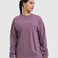 Raising The Bar Graphic Unisex Long Sleeve Top | Vintage Purple