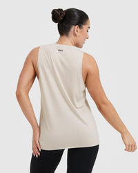 Raising The Bar Graphic Unisex Muscle Vest | Sand