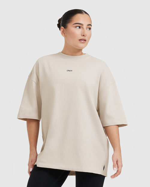 Oner Modal Raising The Bar Graphic Unisex T-Shirt | Sand