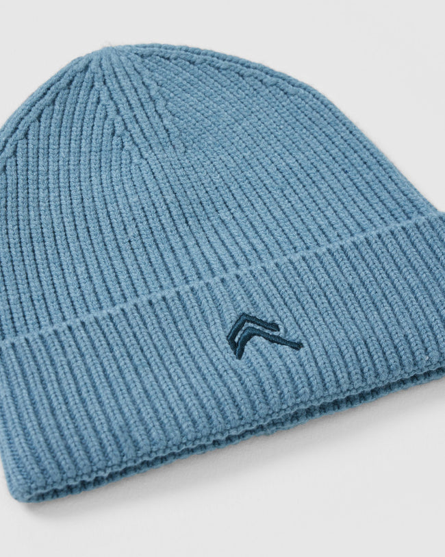 Ribbed Beanie | Steel Blue