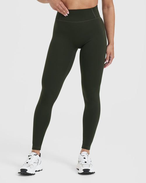 Oner Modal Timeless High Waisted Leggings | Khaki