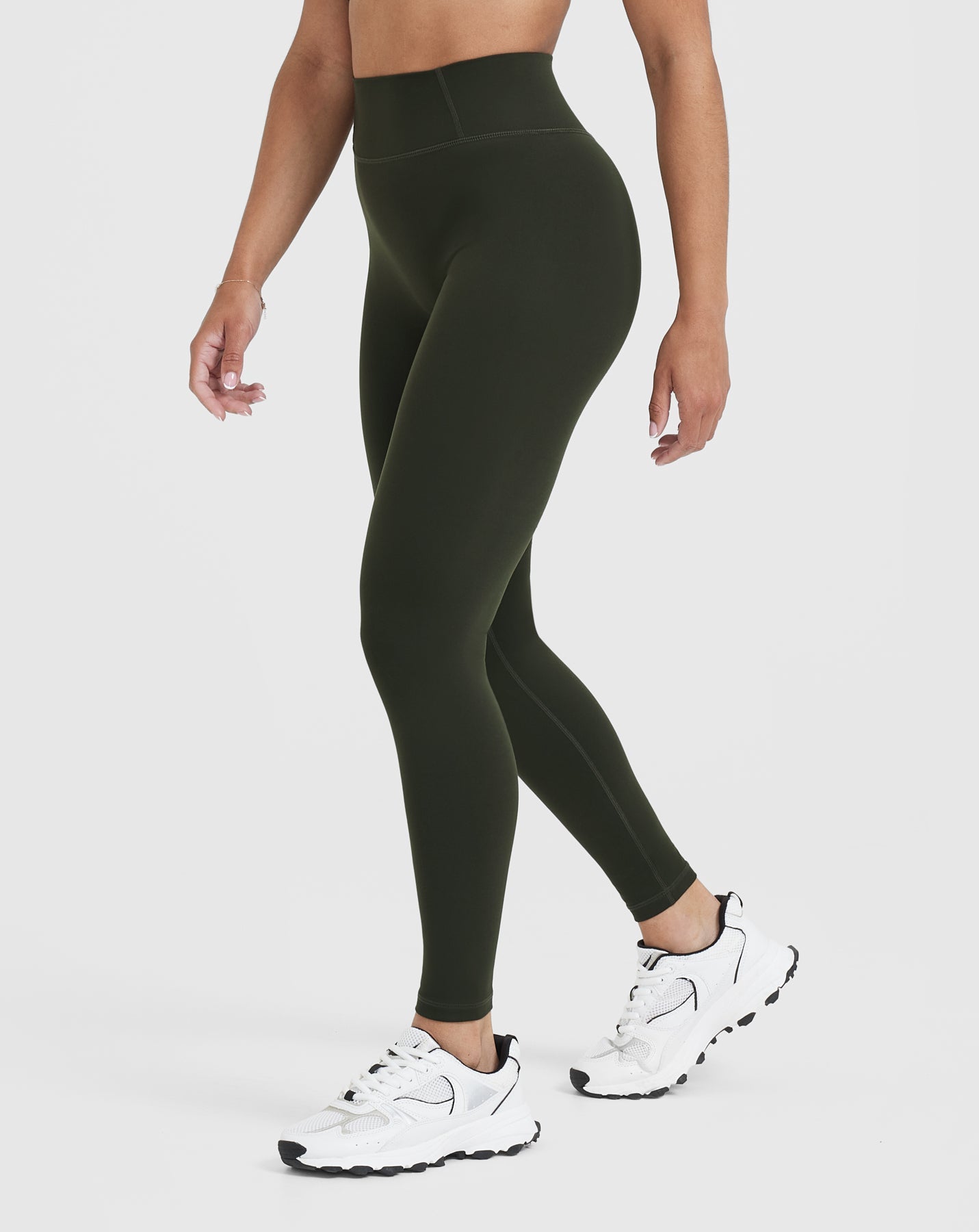 Timeless High Waisted Leggings Khaki