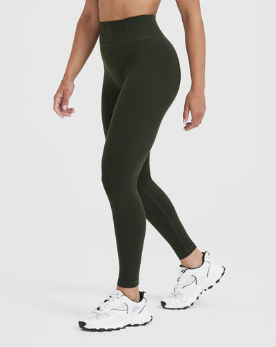 Timeless High Waisted Leggings | Khaki