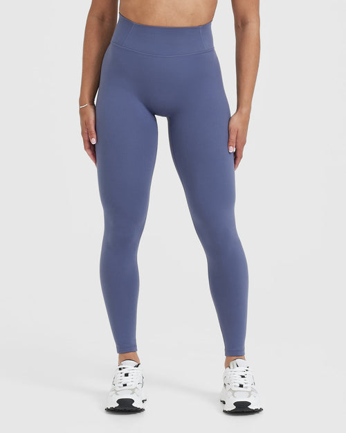 Oner Modal Timeless High Waisted Leggings | Slate Blue