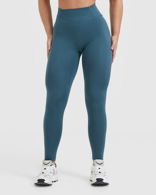 Oner Modal Timeless High Waisted Leggings | Lake Blue