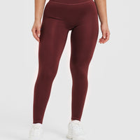 Timeless High Waisted Leggings | Mulled Wine