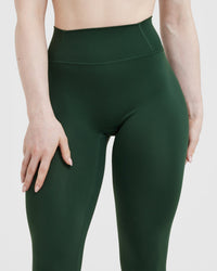 Timeless High Waisted Leggings | Pine Green