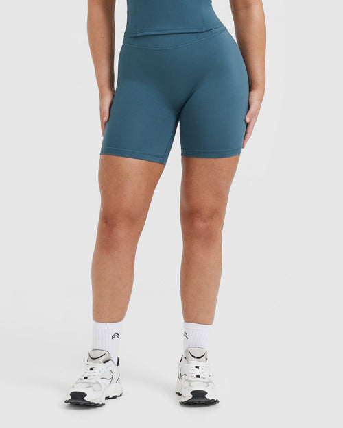 Oner Modal Timeless High Waisted Shorts | Lake Blue