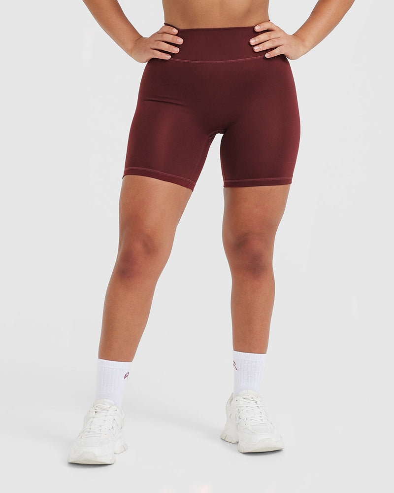 Burgundy high deals waisted shorts