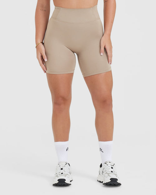 Oner Modal Timeless High Waisted Shorts | Sandstone