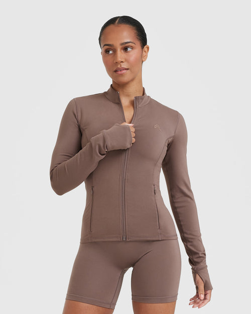 Oner Modal Timeless Jacket | Cool Brown