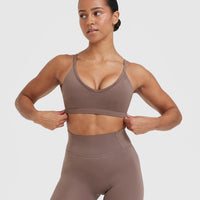 Timeless Strappy Bralette | Cool Brown