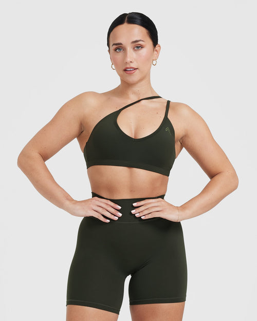 Oner Modal Timeless Strappy Bralette | Khaki