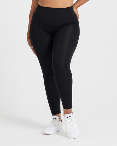 Black Body Fit Leggings - Women's - High Waist