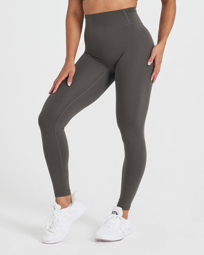 Forever 21 Women's Active Seamless High-Rise Leggings in Dark Grey Large |  CoolSprings Galleria